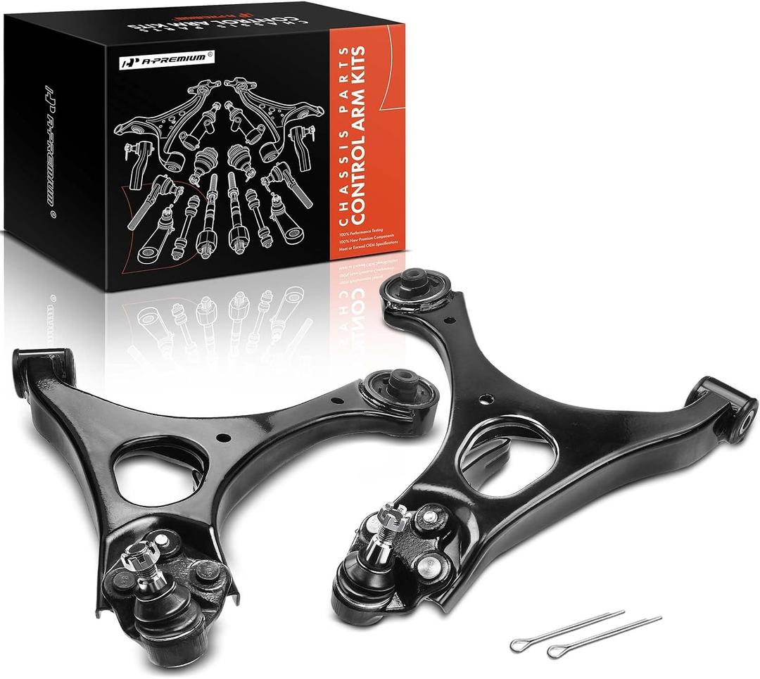 A-Premium 2 x Front Lower Control Arms, with Ball Joint & Bushing, Compatible with Honda Civic 2006-2011, Acura CSX 2006-2011
