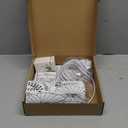 Plug in Pendant Light, 15 FT Hanging Lamp with Plug in Cord, On/Off Switch, Flower Fabric Shade, 3 Color Bulb Hanging Light Fixture for Bedroom, Living Room Dining