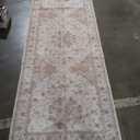Washable Hallway Runner Rug 3x12: Non Slip Runner Rugs with Rubber Backing Soft Kitchen Rug Farmhouse Distressed Carpet Runner for Living Room Bedroom Bathroom (Beige, 3X12)