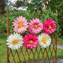 OBBOLO Pink Paper Flowers 6 Pcs, 20 Inch Large Paper Flowers for Pink Party Decorations, Girl Women Birthday Decorations, Tissue Paper Flower Decoration for Backdrop, Classroom and Wall Decor