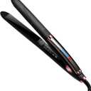 1 Inch Flat Iron, Professional Ceramic Hair Straightener for Curly Hair, Fast Heating, Dual Voltage, Black