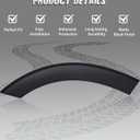 Front Left Door Fender Flare Molding Trim Wheel Arch Molding Compatible with 2015-2023 Ford Transit 150 250 350 350HD Rear Part