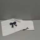 Black Bow Bathroom Decor,Black Bows Towels,Gothic Bathroom Decor,Lace Kitchen Dish Towels,16 X 24 Set of 2