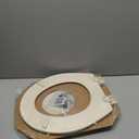 Bemis 500EC Durable Wood Toilet Seat with Easy Clean Hinges, Made in USA, Round, Bone 16.5"L x 14.5"W, Size: Round