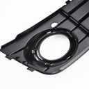 2Pcs Front Bumper Fog Light Cover Grilles Left and Right Side Replacement for A4 Regular Edition 2009-2012
