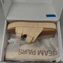 DREAM PAIRS Platform Sandals Women Raffia Espadrilles Summer Comfortable Wedge Sandals Beach Vacation Adjustable Buckle Cute Slide Sandals (10, Natural)