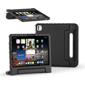 Bolete Kids Case for iPad Pro 11 inch 2024 M4 (Model: A2836/A2837/A3006),with Pencil Holder,Shockproof Foldable Handle Protective Case for iPad Pro 11" 2024 5th Gen, Black