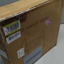 HOMLAND Raised Toilet Seat with Handles, Toilet Seat Riser for Seniors with Adjustable Height & Width, FSA HSA Eligible 400lb Handicap Elevated Toilet Seat for Elderly, Pregnant, Fit Any Toilet (Grey)