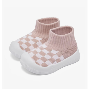 Eashi Baby Boy Girl Non-Skid Indoor Infant Walking Shoes Breathable Warm Elastic Sock Shoes with Memory Sole Protect Toes Outdoor Sneakers (Size: 3.5)