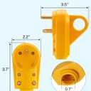 Kohree RV Replacement Plug 30 Amp Male, 125V RV Receptacle Plug, Heavy Duty RV Electrical Camper Plug Adapter with Ergonomic Grip Handle, Yellow