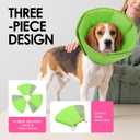 AOFITEE Soft Dog Cone Collar, Adjustable Cone for Dogs to Stop Licking, Dog Cones for Small Dogs, Breathable Elizabethan Collar Wound Healing After Surgery(Green,S) 