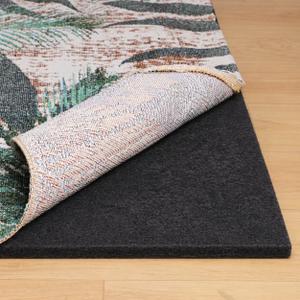 Rug Pad 3' x 5' Non Slip for Hardwood Floors, Waterproof Felt Rug Pad with Extra Thick Padding, Non Skid Carpet Pad for Area Rugs, Safe for All Floor Finishes, Soundproof Protective Rug Underlay