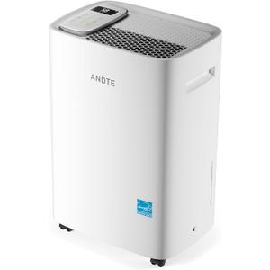 52 Pints Energy Star Dehumidifier for Basement, 4500 Sq.Ft Home Dehumidifier Large Room Dehumidifiers with Drain Hose for Bathroom Living room, Smart Humidity Control, Touch Control Panel