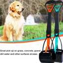 ienjoyed 2-Piece Pooper Scooper for Large Medium & Small Dogs Heavy Duty,Long Handled Dog Poop Scooper for Grass,Durable Dog Poop Pick Up Tool