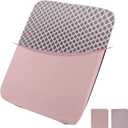 Breathable Seat Office Chair Cushion for Long Sitting with 2 Non-Slip Covers - Pink Cushion and Light Pink Cover