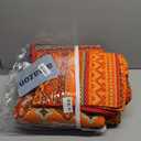 VAPUTAR Cotton Quilt Queen Size Bedding Set - 3 Pieces, Boho Queen Size Quilts, Lightweight Reversible Coverlets Bedspreads for Farmhouse Bedroom (Red/Orange)