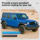 Side Steps Compatible with 2018-2025 Jeep Wrangler JL Unlimited 4-Door, High-Strength Running Boards, Steel Step Bars, Powder-Coated 4-Piece Set
