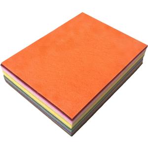 Felt Fabric Sheet 6"x8" (15 * 20cm) DIY Hand Sewn Patches on Fabrics, Various Colored Polyester Felt Fabrics for Art and Crafts, Party Decorations, 1mm Thick