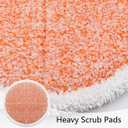 Spinwave Mop Pads Fit for Bissell Spinwave 20399 23157 23159 2039A 2124A 20393 2039T 2039W 20391 20395 2307 2315A Heavy Soft Scrubby Pads for Hardwood Floor Cleaning Replacement Pads(12Pack)