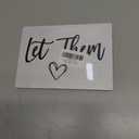 Let Them Wooden Sign, Desk Signs for Office, Mental Health Decorations, Inspirational Desk Decor, Home Decor Living Room, Cubicle Decor, Coworker Gifts, Encouragement Gifts for Women Men Friend,12