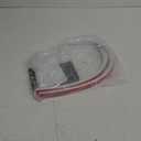 1/2" High Collapsible Shower Threshold Barrier - 59" Water Stopper - Splash Guard for Walk In Showers - Suitable for Bathrooms & Kitchens - White