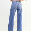 EMMIOL Womens Jeans Straight Leg,Mid-High Rise Baggy Denim Pants,Boyfriend Wide Leg,Loose Fit with Pocket,Runs Small; Size Up