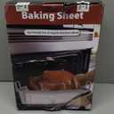 Stainless Steel Roasting Pan, 17*13 Inch Turkey Roaster with Rack - Deep Broiling Pan & V-shaped Rack & Flat Rack, Non-toxic & Heavy Duty, Great for Thanksgiving Christmas Roast Chicken Meat Lasagna