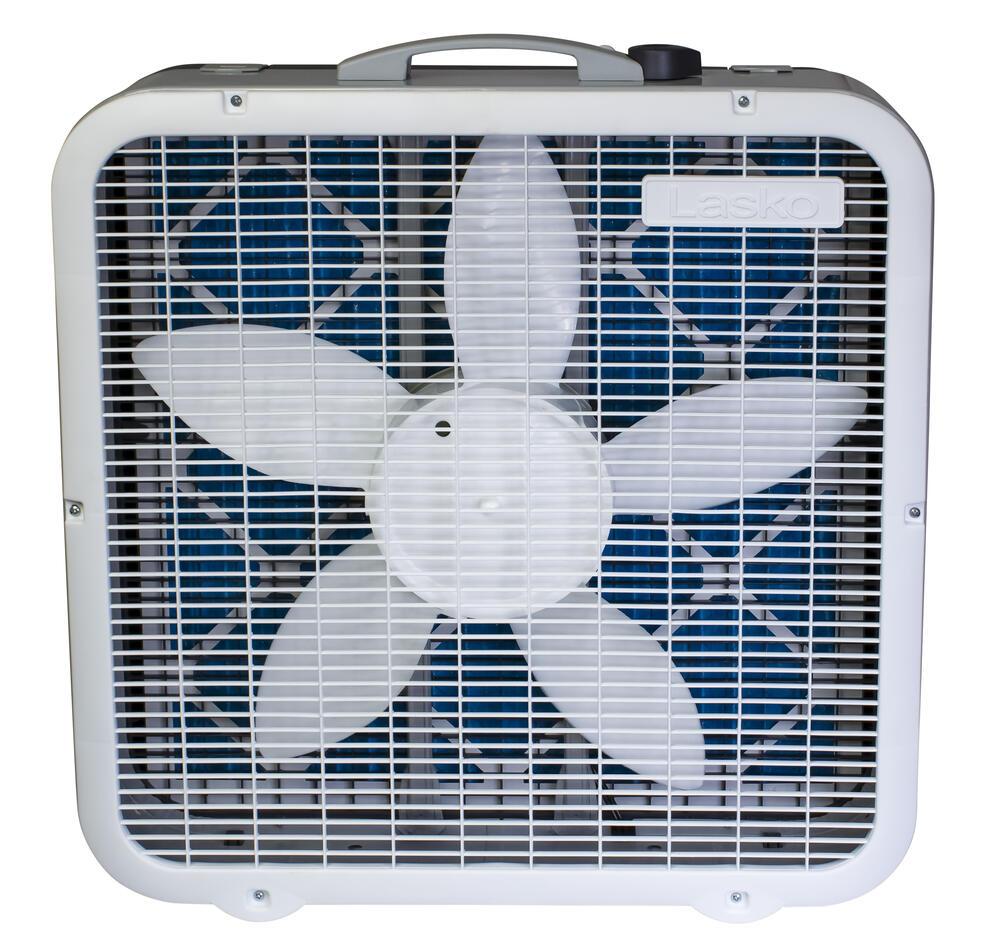 Lasko Air Flex 2-in-1 20-inch Box Fan and Air Purifier in One with 3 Speeds, FF305, White