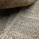 GRUHUM Jute Area Rug 8'x10'ft Natural Fiber Handwoven Solid Braided Farmhouse Rug Boho Reversible Durable Rustic Eco Friendly Large Carpet, Living Room Bedroom Dining Room Hallways Kitchen Entryway