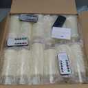 Flickering Flameless Candles Battery Operated with Remote,Led Pillar Candles with Realistic Moving Wick Candles for Halloween,Christmas,Home Decor Pack of 24 (D2.2 xH 5" 6" 7")(Ivory)