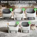 2Pcs Cat Litter Pad for Open Top Self-Cleaning Litter Box Replacement Liner