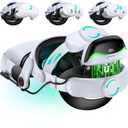 for Meta Quest 3/3s Head Strap with Battery - Magnetic & Extended 3H & Digital Display, Double Dials, Quick-Switch Reality Mode, Comfort VR Headset Strap for Oculus Quest 2, MQ4000