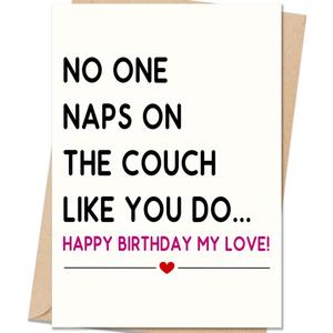 3 x Birthday Card Gifts for Husband Wife Men Women