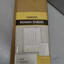 UNISHADES No Tools No Drill Cordless Roman Shades, 37×64 in, White | Blackout Fabric, Room Darkening, UV Protection, Protecting Privacy