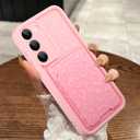 MOWIME Compatible with Samsung Galaxy S23 Plus Case with Card Holder, Cheetah Print Shockproof Soft TPU Protective Case Women Girls, Anti Scratch Wallet Case for Galaxy S23 Plus 6.6 Inch, Pink