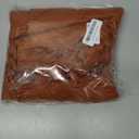 78 Inch Long Shower Curtain Terracotta Fabric 72x78 Shower Curtain Cloth Textured Tufted Chevron Vintage Shower Curtains for Bathroom (Orange)