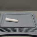 Pee Pad Holder, Indoor Potty Tray for Puppy and Small Size Dog with Pee Wall, Non-Skid Feet, 20 * 15.4 * 1.4 inch (Large)
