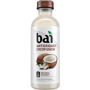 Bai Cocofusions Molokai Coconut, Antioxidant Infused Beverage, 18 Fl. Oz. Bottles (Pack of 12), BBD 03/20/26