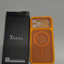 TOCOL for Phone 17 Pro Max Phone Case, Built-in Magnetic Ring, Compatible with Magsafe, Full Camera Protection, Translucent Matte Phone Case for 17 ProMax 6.9 inch (Orange)