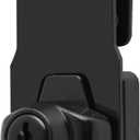Alise Keyed Hasp Lock,4 Inch Safety Packlock Clasp Hasps Latch, Black Door Hinge Lock with Keys Keyed Locking Hasps for Cabinet, Closet, Drawer, Barn, Fence, Garage Doors