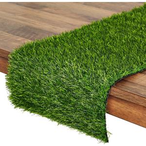 Juvale Artificial Grass Table Runner - 14x48 Inch - Green Faux Grass Decor for Weddings, Birthdays, Banquets, Baby Showers - Artificial Turf Runner - Fake Moss Decor - Football Party Decorations