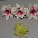 SNAIL GARDEN 24PCS 5.5" Large Fake Lilies Flower Heads with Realistic Stamens, 24PCS Pink Artificial Flower Heads, Bulk Silk Flowers for Crafts, Cake Decorating, Wedding Party Wreath, Home Decor