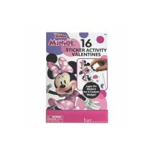 Disney Junior Minnie Sticker Activity Valentines, 16 ct 
 2 Pack