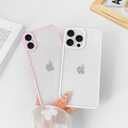 Compatible with iPhone 15 Pro Case with Clear Cute Fashion Polka Dot Aesthetics Design, Raised Lens Edge Protection, Stylish Slim Soft TPU Protective Cover for iPhone 15 Pro, White