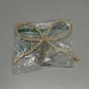 Christmas Decorations - Christmas Decor - Gold Glass Rhinestone Bow Tree Topper - Xmas Holiday Tree Top Decoration for Indoor Outdoor Home Room Party