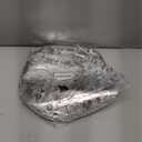 YLUSUJAKX Disposable Silver Placemats Set of 100 Silver Doilies Charger Round Metallic Glitter Foil Pressed Dining Table Decoration Centerpieces for Party Wedding Birthday