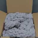 Chunky Knit Blanket Throw 48"*71", Hand Knitted Warm Chenille Throw Blanket, Home Decor Soft Thick Yarn Cable Knit Blanket,Soft Breathable Fleece Banket Christmas for Couch Bed Sofa Best Gift (Gray)