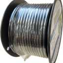 Electric Fence Double Insulated Underground Cable 12-1/2 Guage / 2.5mm Steel Wire Core, 164 Feet Length, Spooled on Plastic Cable Reel