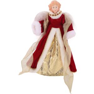 Cabilock Angel Christmas Tree Topper Angel Statue Treetop Decoration for Xmas Tree Elegant Holiday Ornament Material Easy to Install for Festive Decor