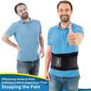 FEATOL Gel Pack Back Brace,Lumbar Support for Back Pain Relief, Herniated Disc, Sciatica, Scoliosis - Breathable Material Design with Heat & Ice Gel Pack for Men & Women| Large/X-Large